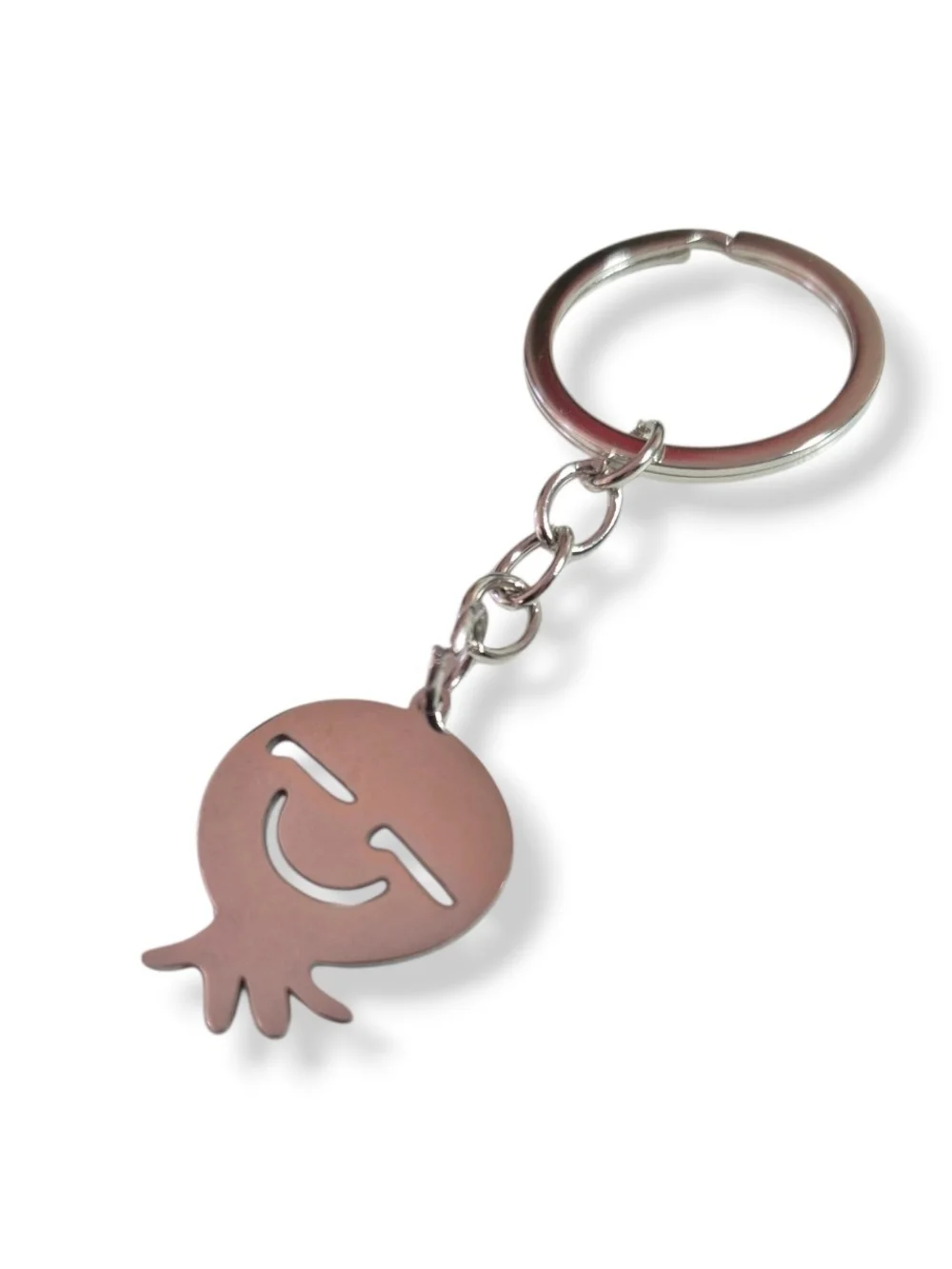 Smiling Octopus Keychain Key Holder - Pink